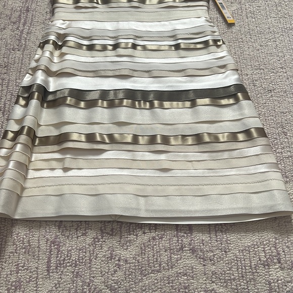 NWT Alice + Olivia Striped Ribbon Dress - Picture 5 of 9